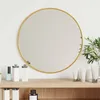 Image de vidaXL Mural Miroir de Maquillage Coiffeuse Cosmétique Décoration de Chambre à Coucher Salle de Bain Salon Intérieur Doré Ø 348180