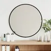 Image de vidaXL Mural Miroir de Maquillage Coiffeuse Cosmétique Décoration de Chambre à Coucher Salle de Bain Salon Intérieur Noir Ø 348185