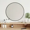 Image de vidaXL Mural Miroir de Maquillage Coiffeuse Cosmétique Décoration de Chambre à Coucher Salle de Bain Salon Intérieur Noir Ø 348186