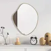 Image de vidaXL Mural Miroir de Maquillage Coiffeuse Cosmétique Décoration de Chambre à Coucher Salle de Bain Salon Intérieur Doré 348250