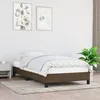 Image de vidaXL Cadre de lit sans matelas marron foncé 80x200 cm tissu 346675