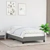 Image de vidaXL Cadre de lit sans matelas gris foncé 90x190 cm tissu 346681