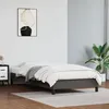 Image de vidaXL Cadre de Lit Sommier à Lattes Lit Rembourré Cadre à Lattes Lit Simple Adulte Meuble de Chambre Intérieur Gris 80x200 346872
