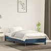 Image de vidaXL Cadre de lit sans matelas bleu foncé 90x190 cm velours 346950