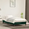 Image de vidaXL Cadre de lit sans matelas vert foncé 100x200 cm velours 346961
