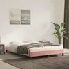 Image de vidaXL Cadre de lit sans matelas rose 140x190 cm velours 346975