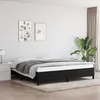 Image de vidaXL Cadre de lit sans matelas noir 200x200 cm tissu 347092