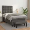 Image de vidaXL Cadre de lit sans matelas gris 140x190 cm similicuir 347249