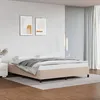 Image de vidaXL Cadre de lit sans matelas cappuccino 160x200 cm similicuir 347262