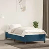 Image de vidaXL Cadre de lit sans matelas bleu foncé 90x200 cm velours 347304