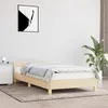 Image de vidaXL Cadre de lit avec tête de lit sans matelas crème 90x190cm tissu 347380