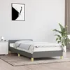 Image de vidaXL Cadre de Lit avec Tête de Lit Sommier à Lattes Lit Rembourré Cadre à Lattes Lit Simple Adulte Chambre Intérieur Gris 347392