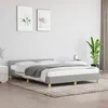 Image de vidaXL Cadre de lit sans matelas gris clair 140x190 cm tissu 347407