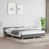 Image de vidaXL Cadre de lit sans matelas gris foncé 140x200 cm tissu 347416