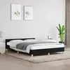 Image de vidaXL Cadre de lit sans matelas noir 140x200 cm tissu 347417