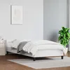 Image de vidaXL Cadre de lit avec tête de lit sans matelas blanc 100x200 cm 347484
