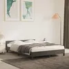 Image de vidaXL Cadre de lit sans matelas gris foncé 140x190 cm velours 347568