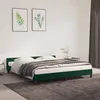 Image de vidaXL Cadre de lit sans matelas vert foncé 180x200 cm velours 347588