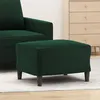Image de 349295 vidaXL Repose-pied Vert foncé 60x50x41 cm Velours