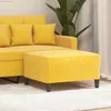 Image de 349323 vidaXL Repose-pied Jaune 70x55x41 cm Velours