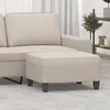 Image de 349365 vidaXL Repose-pied Crème 70x55x41 cm Tissu microfibre