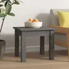 Image de vidaXL Table basse Gris 35x35x30 cm Bois massif de pin 814221
