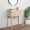 Image de vidaXL Table console 70x35x75 cm Bois massif de pin 814609