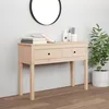 Image de vidaXL Table console 100x35x75 cm Bois massif de pin 814614