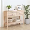 Image de vidaXL Table console 100x35x75 cm Bois massif de pin 814624