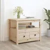 Image de vidaXL Table basse 71x49x55 cm Bois massif de pin 820936