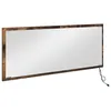 Image de Miroir mural moderne - vidaXL - Chêne fumé - 90x85x37 cm - Bois dingénierie - Éclairage LED intégré - Alimentation USB