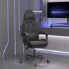 Image de vidaXL Chaise de Jeu avec Repose-pied Pivotante Chaise dOrdinateur Fauteuil Siège de Bureau Ergonomique Intérieur Noir 349539