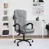 Image de vidaXL Fauteuil Inclinable de Bureau Siège Inclinable Chaise dOrdinateur Dossier et Repose-pied Réglables Meuble de Bureau 349617
