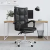 Image de vidaXL Fauteuil Inclinable de Bureau Chaise Pivotante avec Dossier et Repose-pied Réglables Siège de Bureau avec 349753