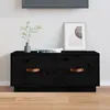 Image de vidaXL Meuble TV Noir 80x34x35 cm Bois de pin massif 818244