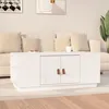 Image de vidaXL Table basse Blanc 100x50x41 cm Bois massif de pin 818256