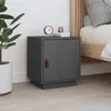 Image de vidaXL Table de chevet Gris 40x34x45 cm Bois de pin solide818279