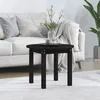 Image de vidaXL Table basse Noir Ø 55x45 cm Bois massif de pin 822331