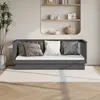 Image de vidaXL Lit de jour sans matelas gris 75x190 cm bois de pin massif 821576
