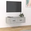Image de 816836 vidaXL Meuble TV suspendu Gris béton 80x36x25 cm Bois dingénierie