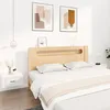 Image de 816845 vidaXL Tables de chevet murales 2 pcs Blanc brillant 50x36x25 cm