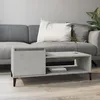 Image de vidaXL Table basse Gris béton 100x50x45 cm Bois dingénierie 821136