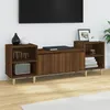 Image de 821195 vidaXL Meuble TV Chêne marron 160x35x55 cm Bois dingénierie
