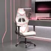 Image de vidaXL Chaise de Jeu avec Repose-pied Pivotante Chaise dOrdinateur Fauteuil Siège de Bureau Ergonomique Intérieur Blanc et 3143684