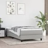 Image de vidaXL Cadre de lit à lattes Lit Rembourré avec Pieds Lit Simple Lit Adulte Meuble de Chambre à Coucher Moderne Gris 3120476
