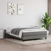 Image de vidaXL Cadre de lit à lattes gris foncé 140x190 cm tissu 3120509