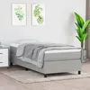 Image de vidaXL Cadre de lit à lattes Lit Rembourré Lit Simple Lit Adulte Meuble de Chambre à Coucher Intérieur Moderne Gris 3120822