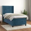 Image de vidaXL Cadre de lit à lattes Lit Rembourré Lit Simple Lit Adulte Meuble de Chambre à Coucher Intérieur Moderne Gris 3121027