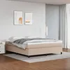 Image de vidaXL Cadre de lit à lattes Lit Rembourré Lit Double Lit Adulte de Chambre à Coucher Intérieur Moderne Cappuccino 3121058