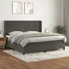 Image de vidaXL Cadre de lit à lattes Lit Rembourré Lit Double avec Sommier à Lattes Lit Adulte de Chambre à Coucher Moderne 3121063